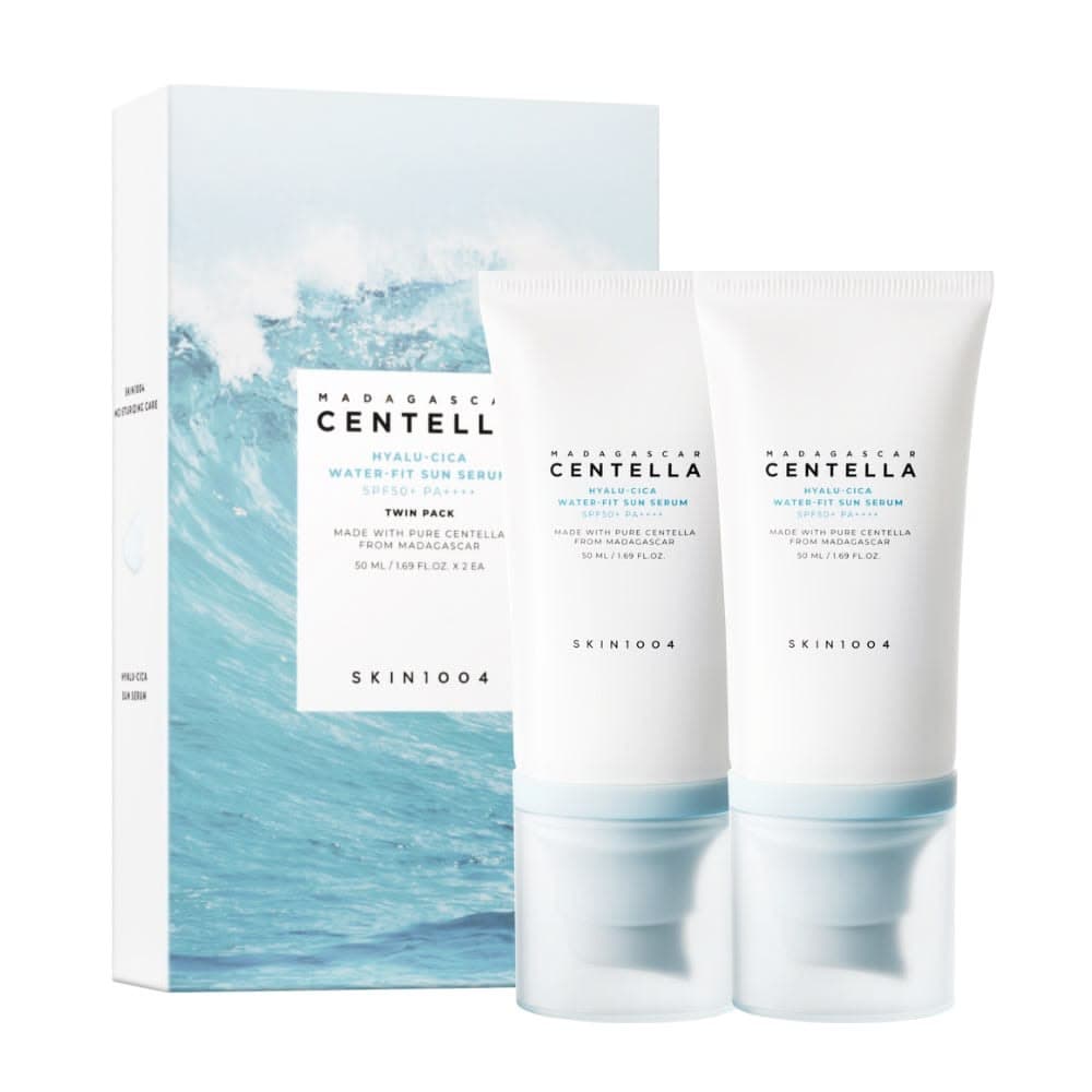 Skin1004 Madagascar Centella Hyalu- Cica Water-Fit Sun Serum Twin Pack (50ml x2)