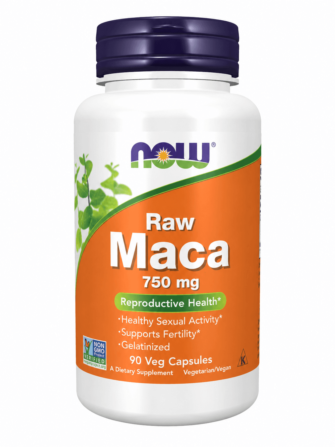 NOW Raw Maca 750 mg – 90 Capsules Végétales
